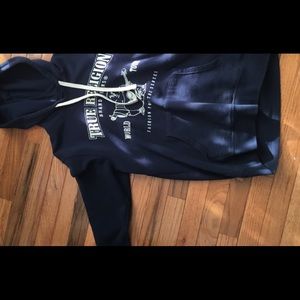 True religion navy blue hoodie